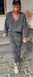 MANDA velvet set khaki