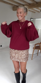 TINIA fleece sweatshirt burgundy