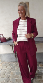 MARLY suit blazer burgundy