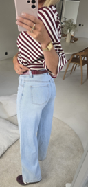 LAURIN dad jeans soft blue mid rise