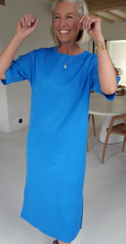 RANI cotton T-shirt dress blue