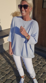 CLOUD soft oversized knit pastel blue