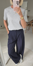 BASIC cotton T-shirt mêlee grey