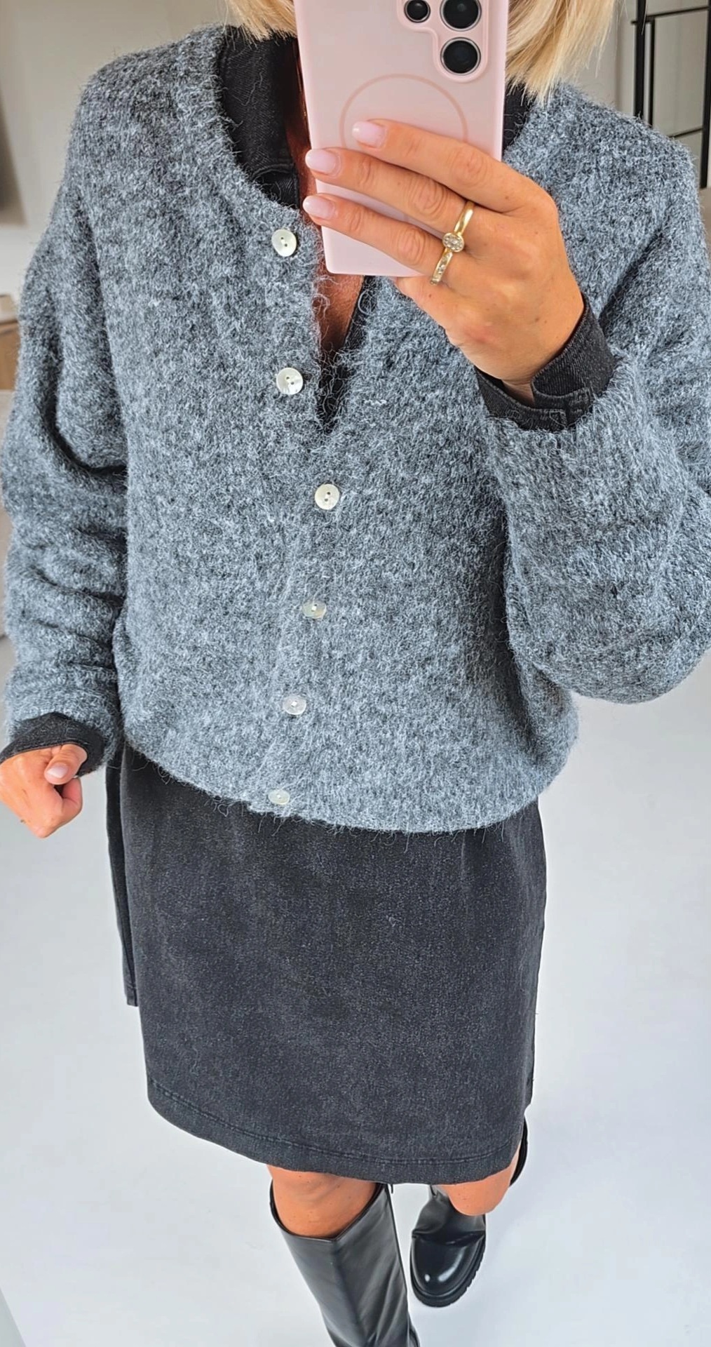 LIESJE cardigan carbon