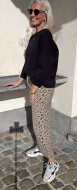 LEO maxi skirt taupe black