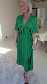 ESTELLA maxi silky dress green