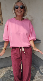 BREE cotton sweathirt candy pink