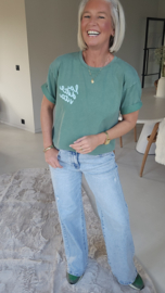 LA DOLCE VITA LEMON tee green