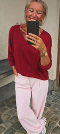 BUYorCRY summer knit burgundy