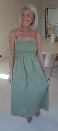 SANDRIN smock dress khaki