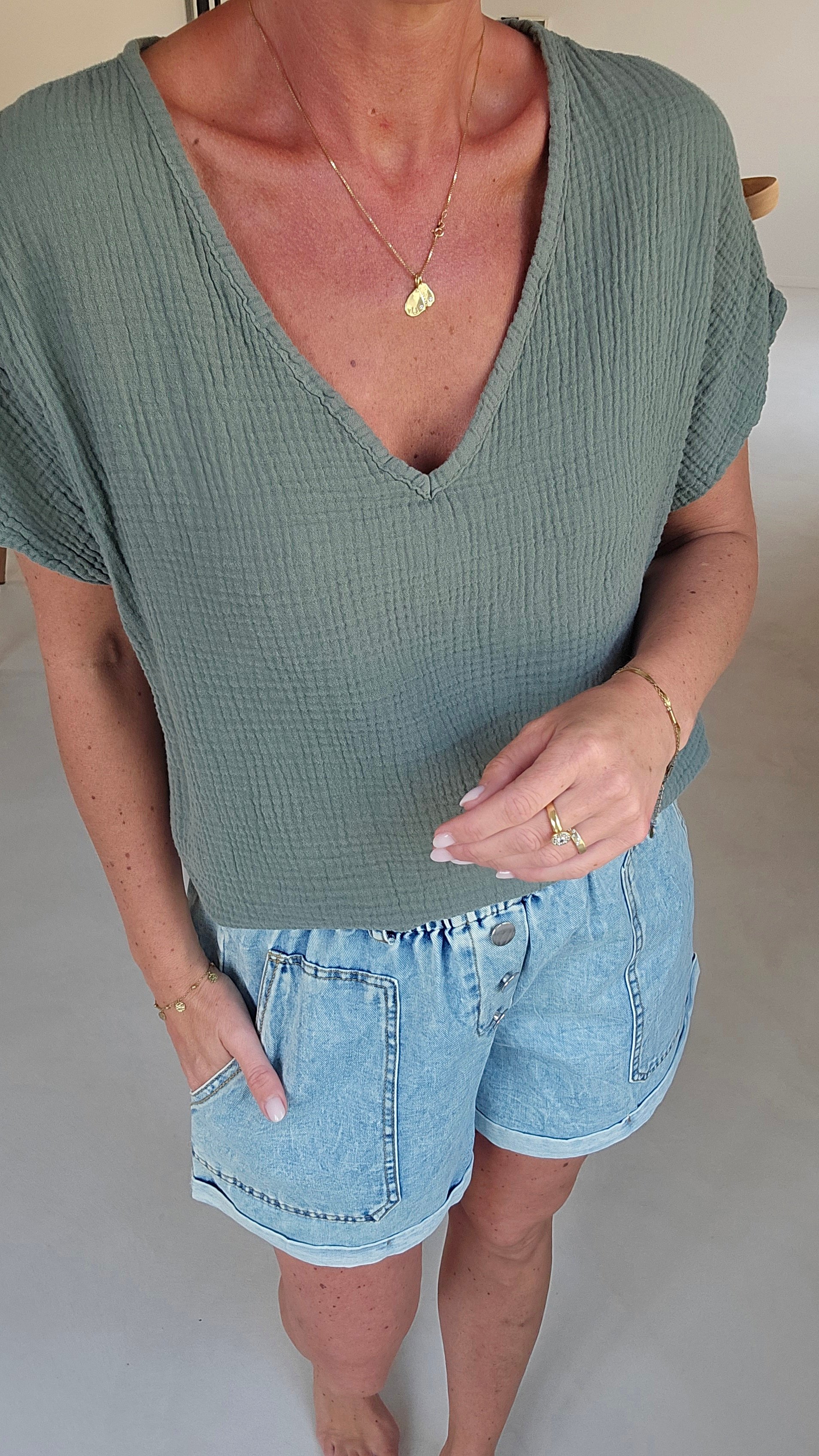 AMALFI tetra tee khaki