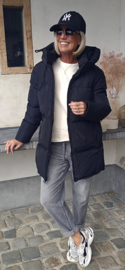 TRIX shorter winter puffer coat black