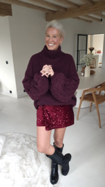 SHINE MINI skort burgundy