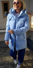 TRIX shorter winter puffer coat blue