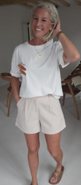 ANNAH tailored shorts soft beige