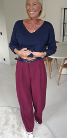 BECCA suit pants burgundy