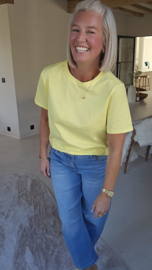 SOLARA basic cotton tee yellow