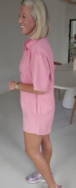 JINA jeans playsuit pink