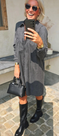 DANA jeans dress anthracite