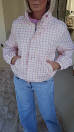 SPRING check jacket pink