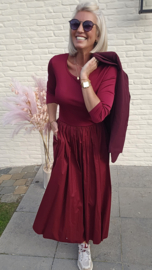 DIVINE DRAMA maxi dress burgundy