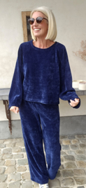 MANDI 2 velvet set navy