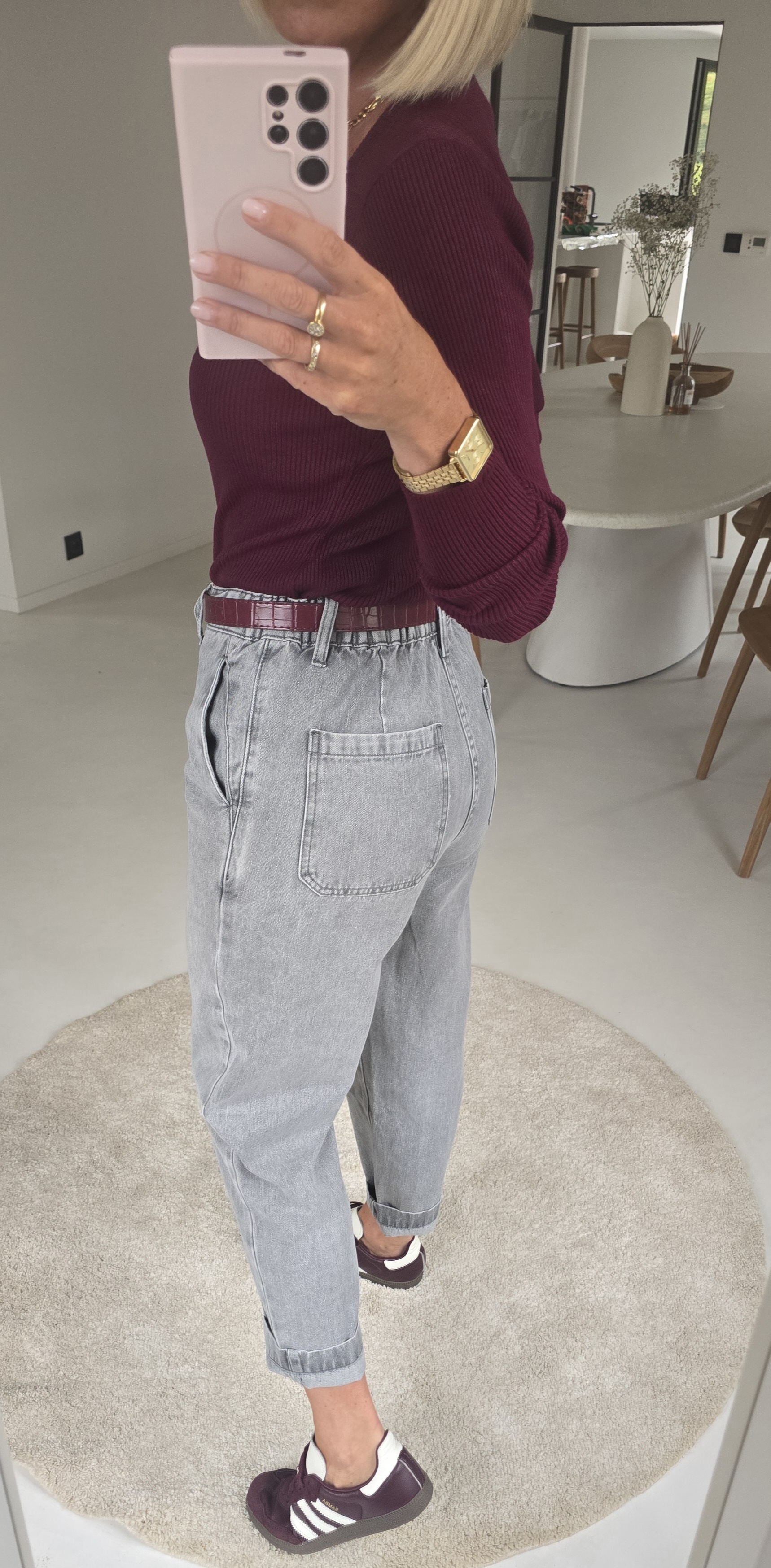 MANOUK balloon jeans grey