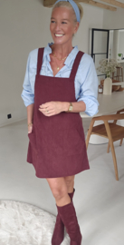 SAAR corduroy dress burgundy