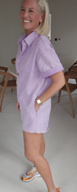 JINA jeans playsuit lilac