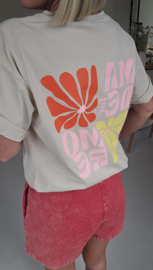 MADE FOR MORE cotton T-shirt beige