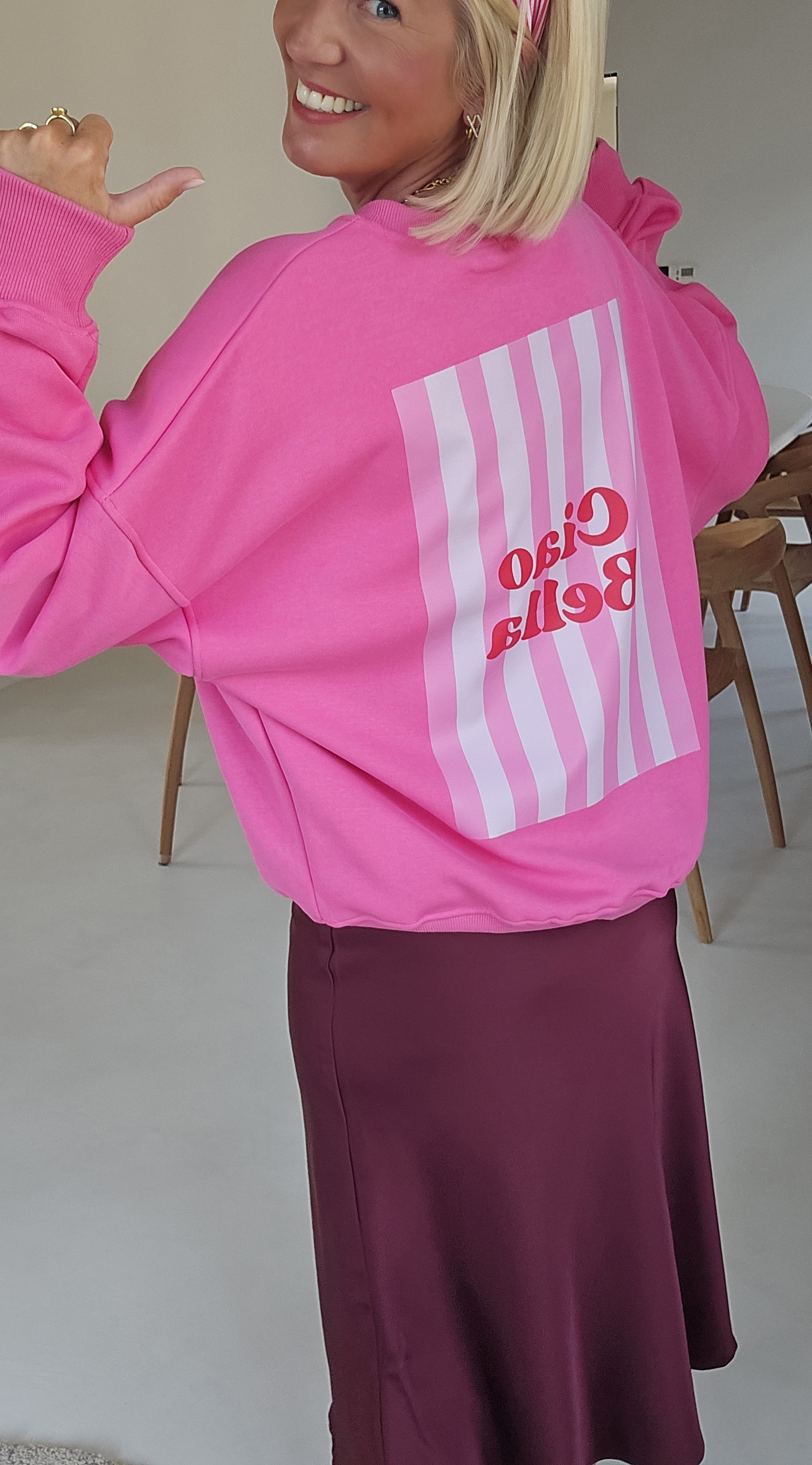 CIAO BELLA sweatshirt fuschia