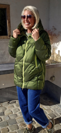TISHA fancy coat olive