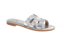 SUMMER VIBES slippers silver