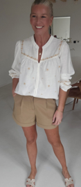 JOHANNA cotton linen blouse