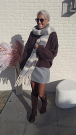FIRESIDE MOOD chunky cable knit chocolat
