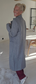 CARLI maxi coat grey