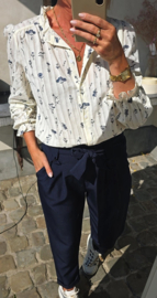 MISSIE cotton blouse blue