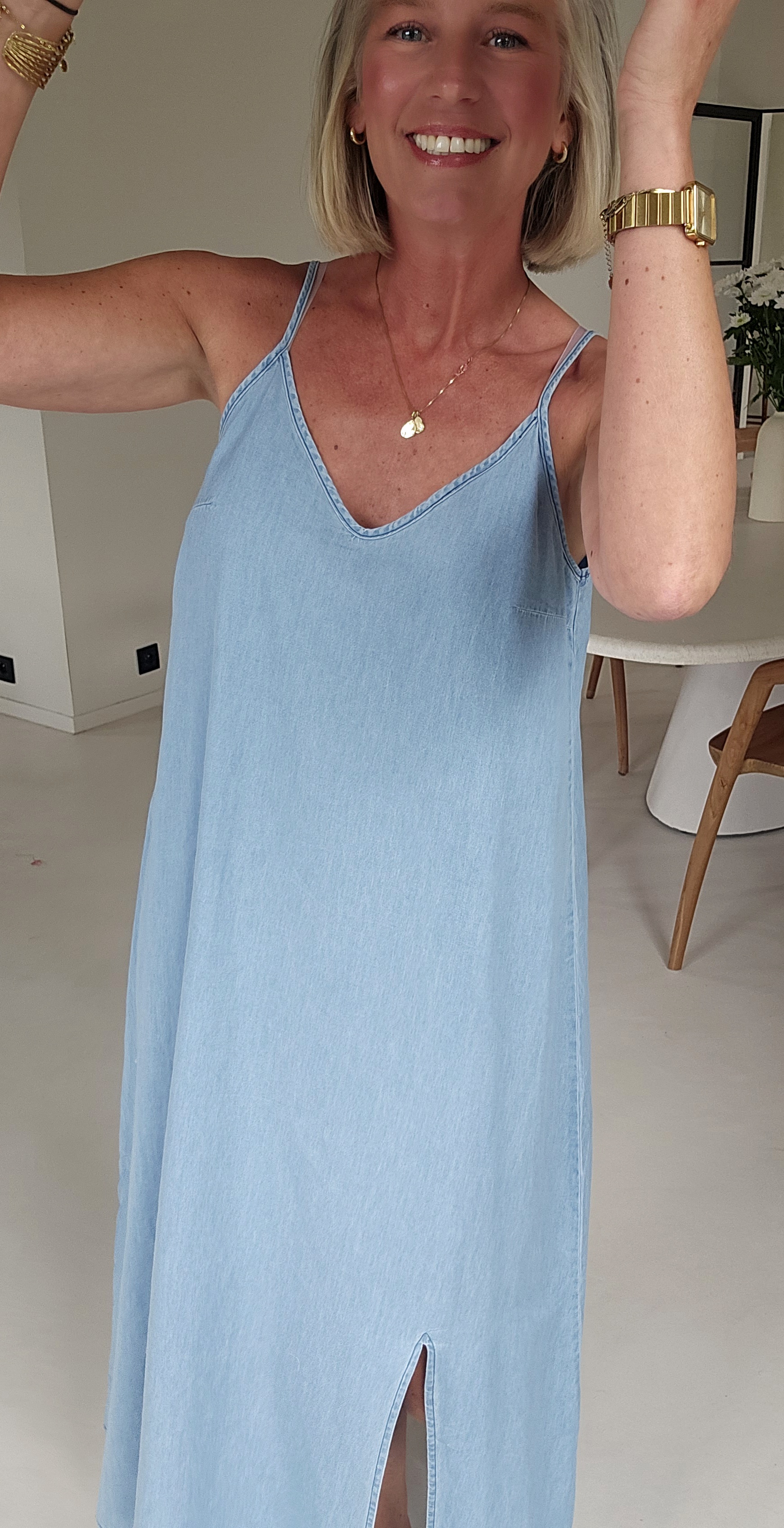 ROMINE maxi jeans dress