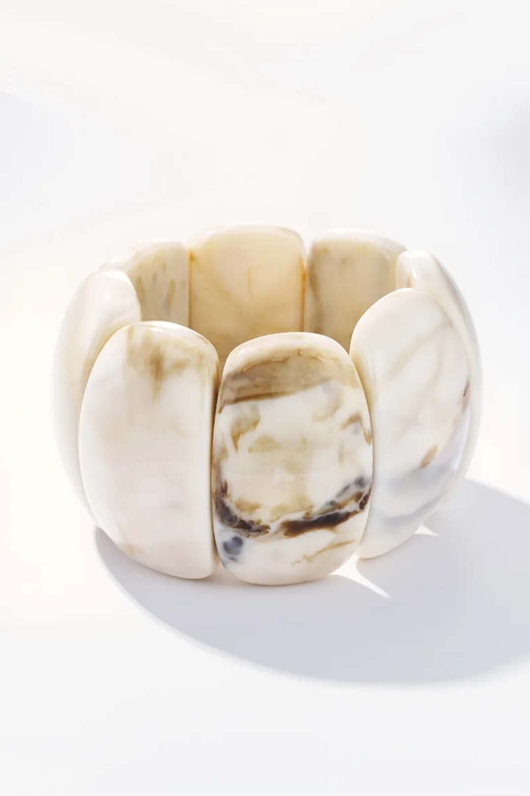 I AM chunky bracelet marble