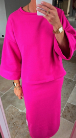 COLIE sweatshirt set fuschia