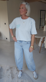 LA DOLCE VITA LEMON tee soft blue