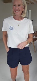 ANNAH tailored shorts navy