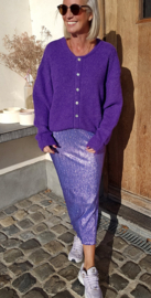 FEBE glitter skirt skirt violet