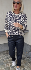 LEO sweatshirt black beige