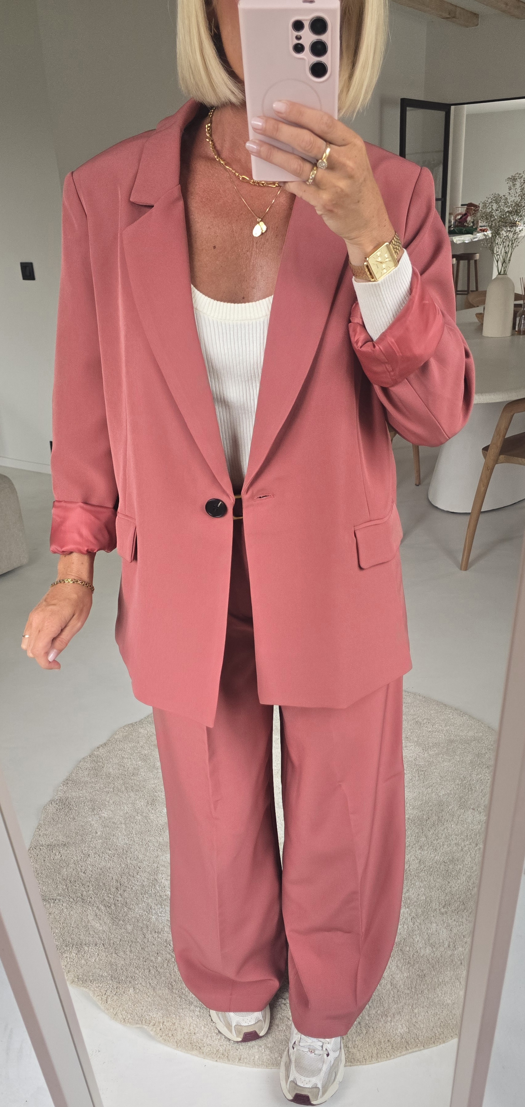 BILLIE-JEAN suit blazer old pink