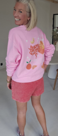 APEROL SPRITZ cotton sweatshirt pink