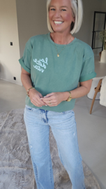 LA DOLCE VITA LEMON tee green
