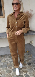 AMINA corduroy jumpsuit camel