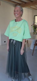 TINI tule skirt khaki