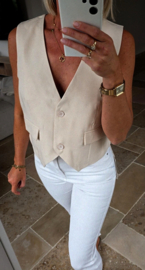 MANDY waistcoat beige